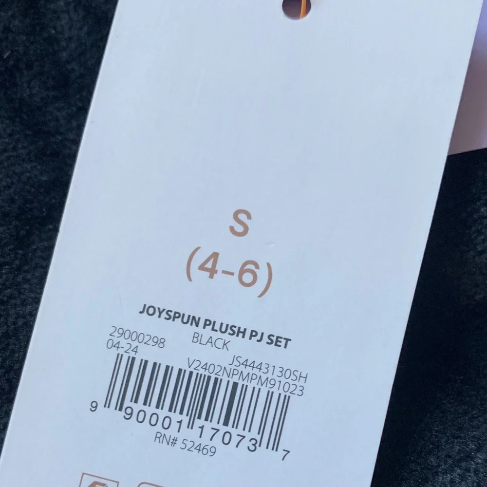 JOYSPUN Black Oversized Pjs Hoodie and Pants Set - Picture 3 of 3